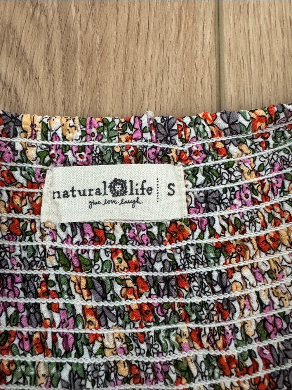Natural Life Hannah Convertible Tiered Floral Maxi Skirt - Mixed Golden Floral - Picture 7 of 8